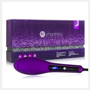 Tiri Pro Digital Hot Brush Smoothing System Boysenberry Purple NEW